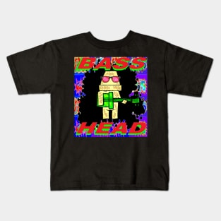 bass Robot  Bass Head Kids T-Shirt